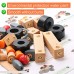 ColorGo Wooden Educational Toys Car Preschool Toddler STEM Take Apart Toys Cars Building Blocks with 28pcs Nature Wood Shapes to Create 20 Types of Wooden Block Toy Set Vehicles for Boys Girls B07544SJ55
